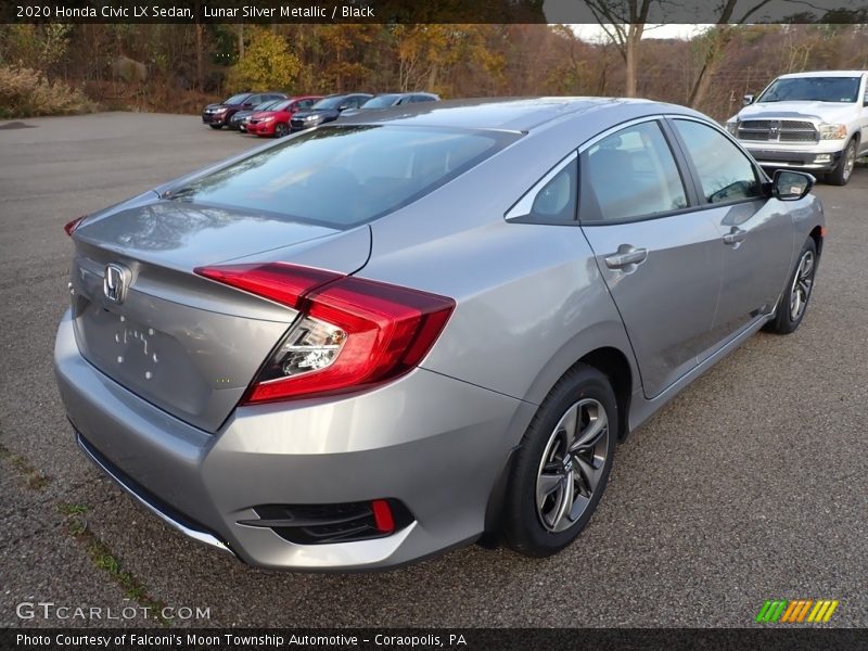 Lunar Silver Metallic / Black 2020 Honda Civic LX Sedan