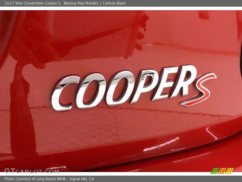 Blazing Red Metallic / Carbon Black 2017 Mini Convertible Cooper S