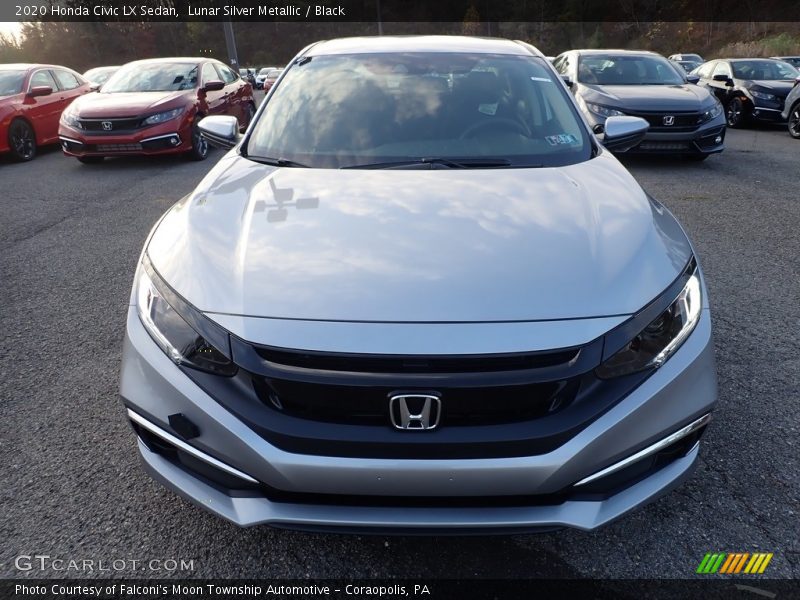 Lunar Silver Metallic / Black 2020 Honda Civic LX Sedan