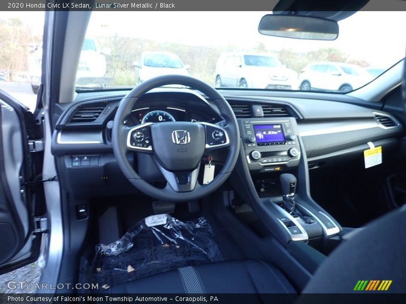 Lunar Silver Metallic / Black 2020 Honda Civic LX Sedan