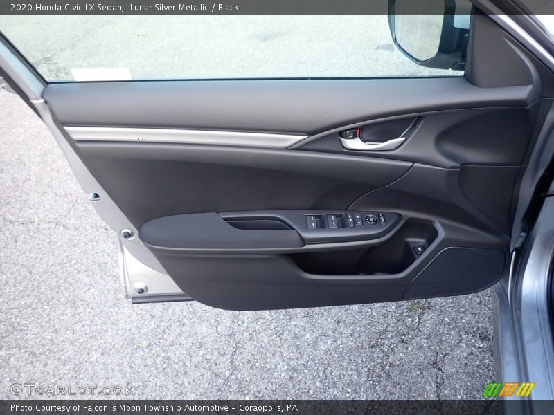 Lunar Silver Metallic / Black 2020 Honda Civic LX Sedan
