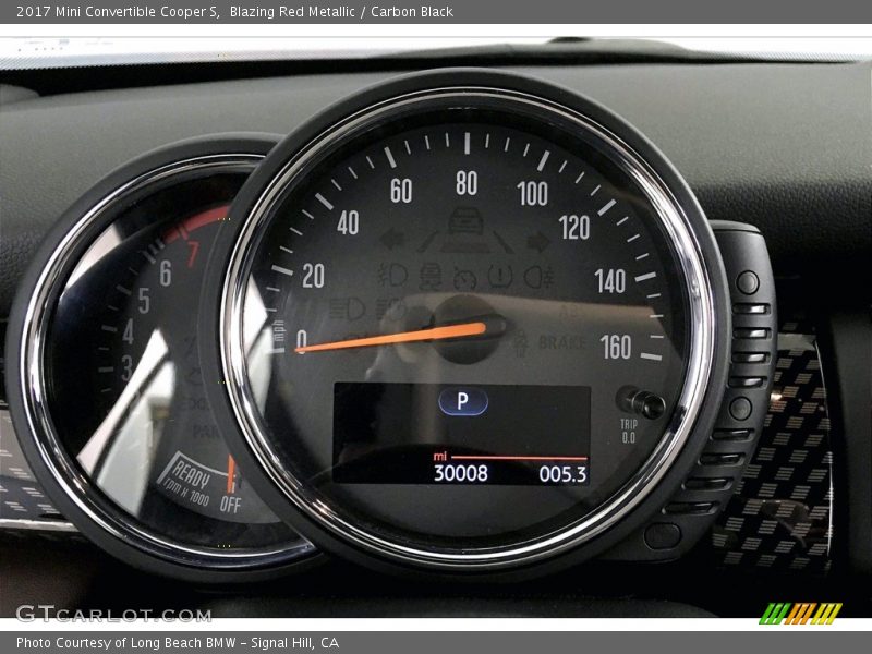 Blazing Red Metallic / Carbon Black 2017 Mini Convertible Cooper S