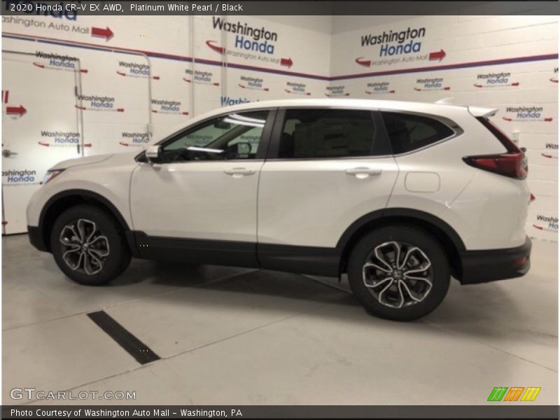 Platinum White Pearl / Black 2020 Honda CR-V EX AWD