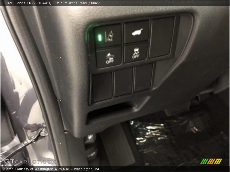 Platinum White Pearl / Black 2020 Honda CR-V EX AWD