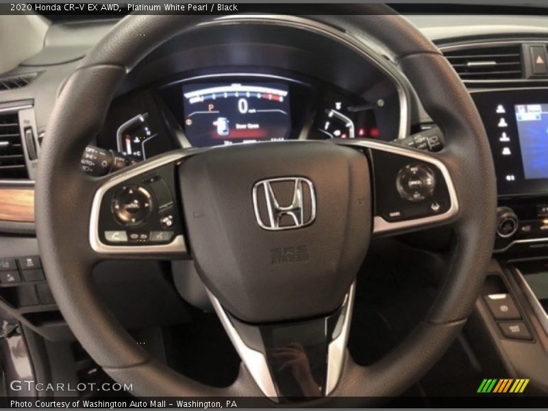 Platinum White Pearl / Black 2020 Honda CR-V EX AWD