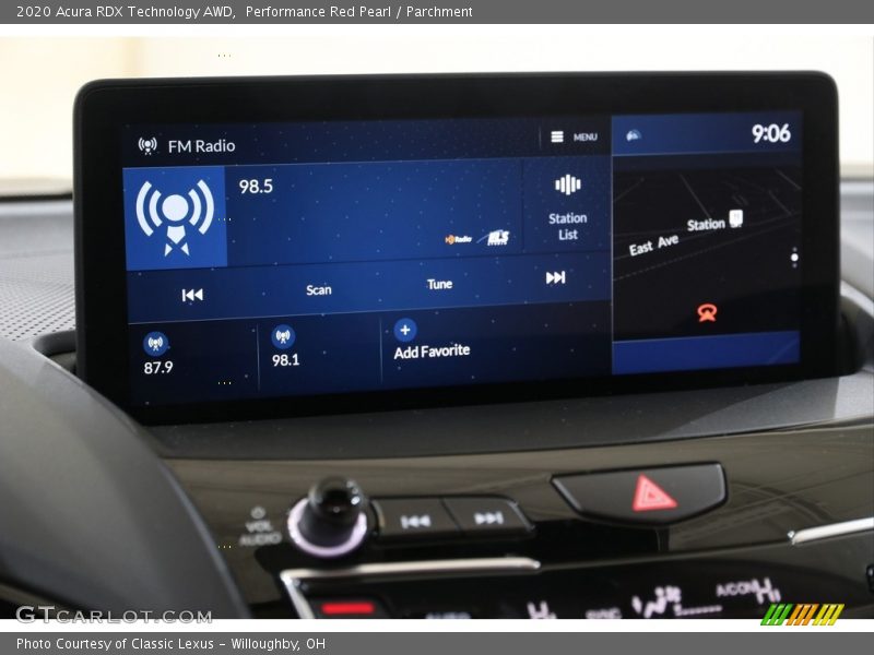 Controls of 2020 RDX Technology AWD
