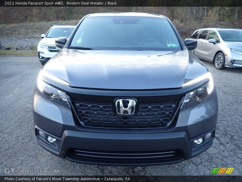Modern Steel Metallic / Black 2021 Honda Passport Sport AWD
