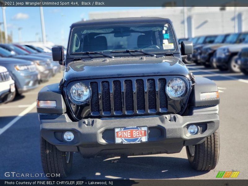 Black / Black 2021 Jeep Wrangler Unlimited Sport 4x4