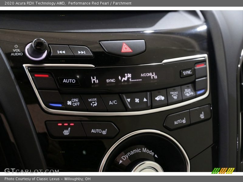 Controls of 2020 RDX Technology AWD