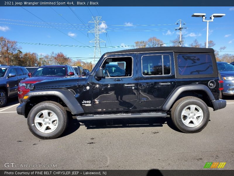 Black / Black 2021 Jeep Wrangler Unlimited Sport 4x4