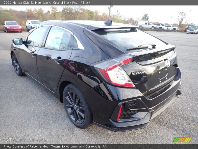 Crystal Black Pearl / Black 2021 Honda Civic EX Hatchback
