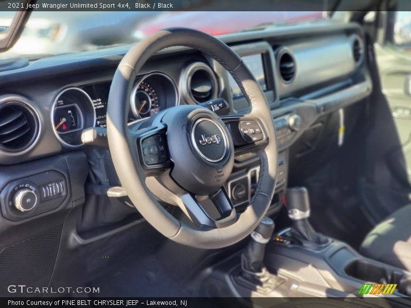 Black / Black 2021 Jeep Wrangler Unlimited Sport 4x4