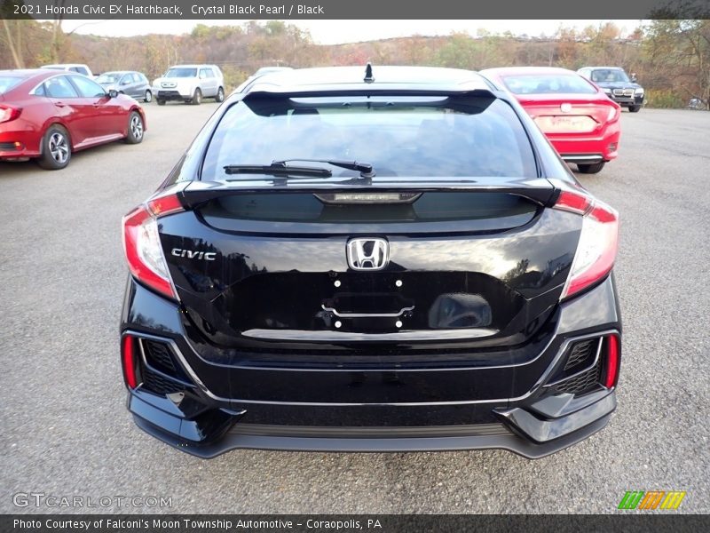 Crystal Black Pearl / Black 2021 Honda Civic EX Hatchback