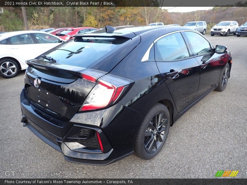 Crystal Black Pearl / Black 2021 Honda Civic EX Hatchback
