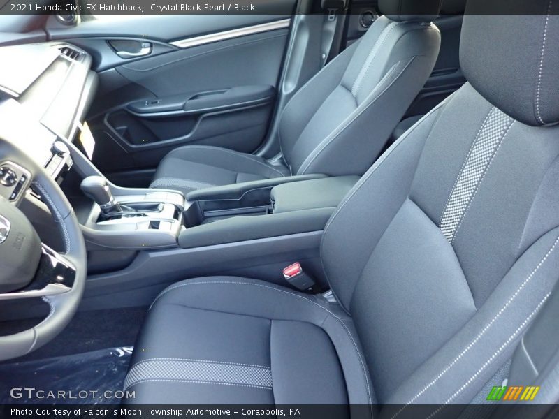 Front Seat of 2021 Civic EX Hatchback