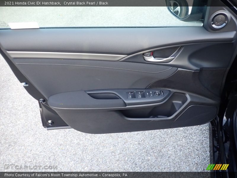 Crystal Black Pearl / Black 2021 Honda Civic EX Hatchback