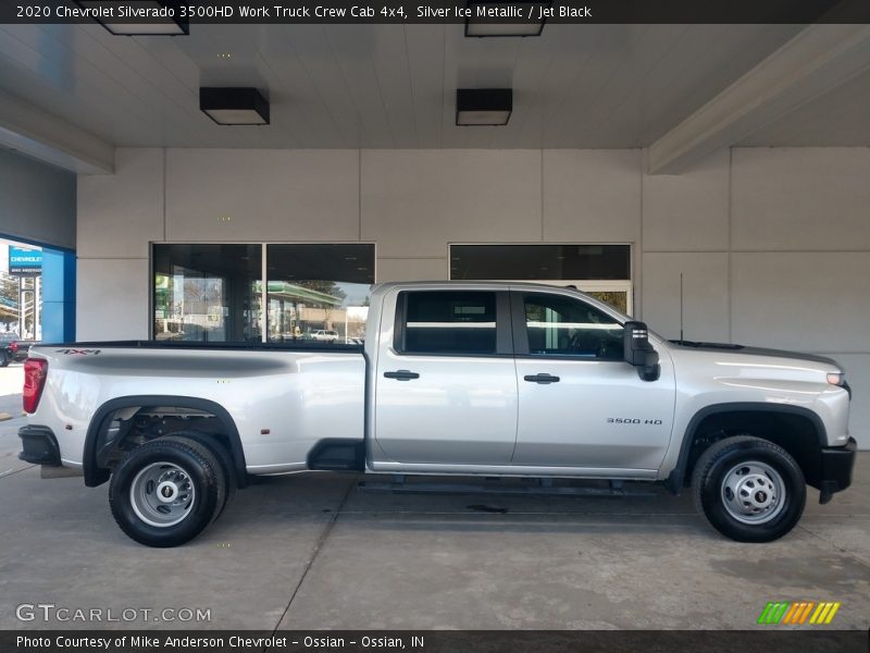 Silver Ice Metallic / Jet Black 2020 Chevrolet Silverado 3500HD Work Truck Crew Cab 4x4