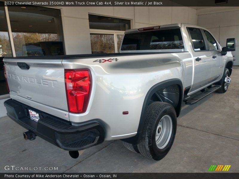 Silver Ice Metallic / Jet Black 2020 Chevrolet Silverado 3500HD Work Truck Crew Cab 4x4