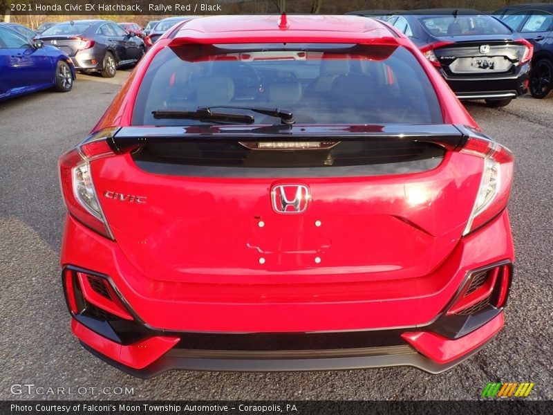 Rallye Red / Black 2021 Honda Civic EX Hatchback