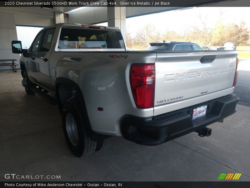 Silver Ice Metallic / Jet Black 2020 Chevrolet Silverado 3500HD Work Truck Crew Cab 4x4