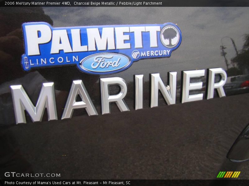 Charcoal Beige Metallic / Pebble/Light Parchment 2006 Mercury Mariner Premier 4WD