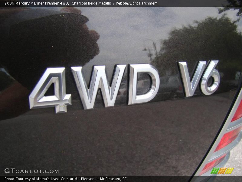 Charcoal Beige Metallic / Pebble/Light Parchment 2006 Mercury Mariner Premier 4WD