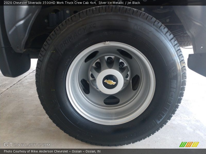Silver Ice Metallic / Jet Black 2020 Chevrolet Silverado 3500HD Work Truck Crew Cab 4x4
