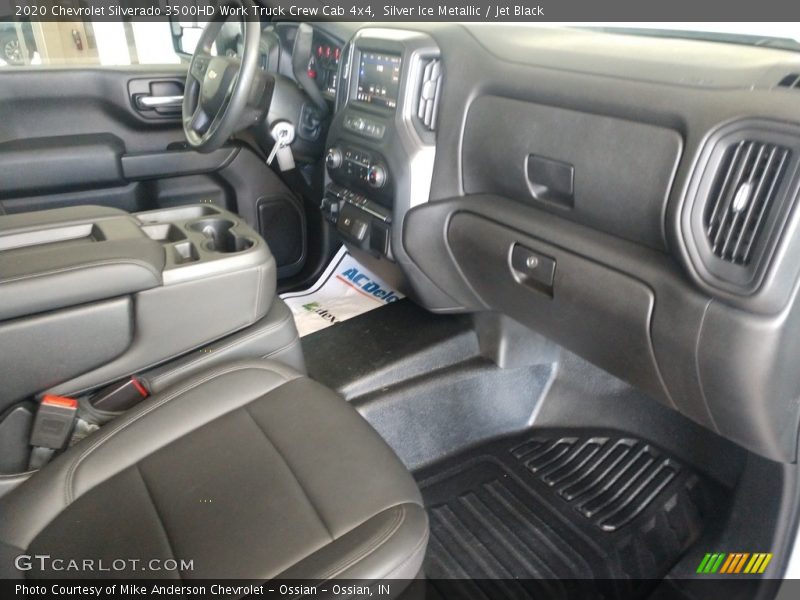 Silver Ice Metallic / Jet Black 2020 Chevrolet Silverado 3500HD Work Truck Crew Cab 4x4