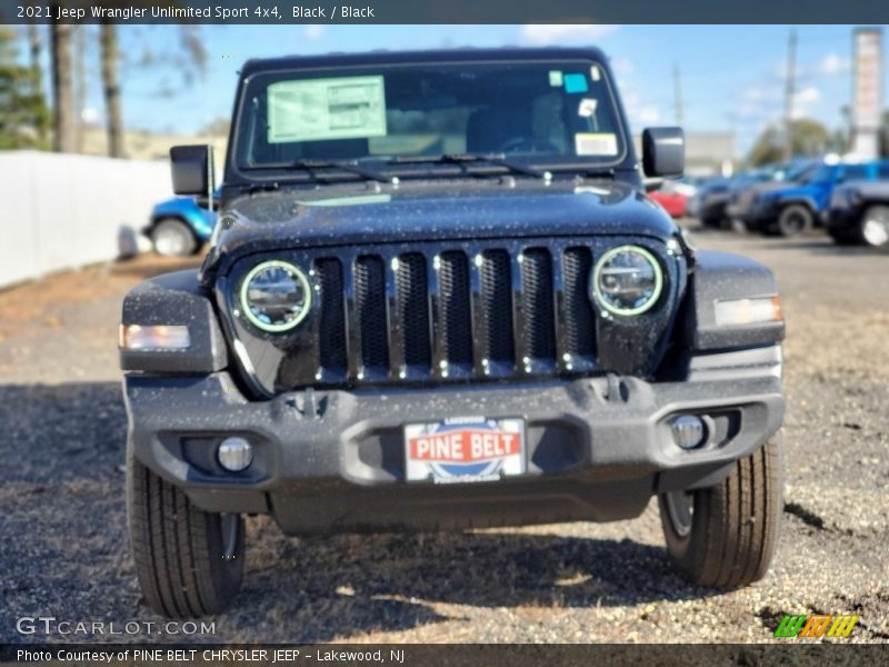 Black / Black 2021 Jeep Wrangler Unlimited Sport 4x4