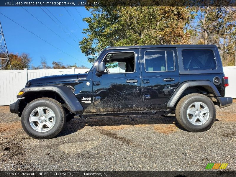 Black / Black 2021 Jeep Wrangler Unlimited Sport 4x4