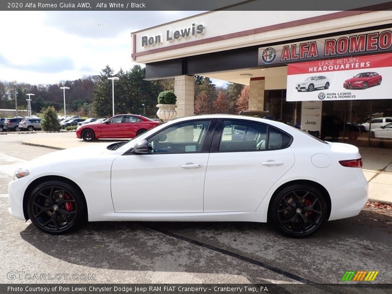 Alfa White / Black 2020 Alfa Romeo Giulia AWD