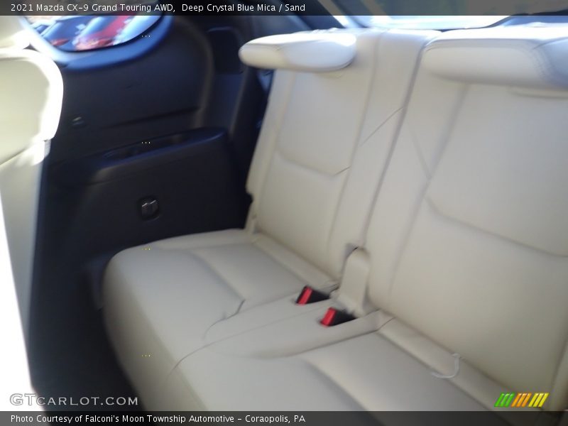 Deep Crystal Blue Mica / Sand 2021 Mazda CX-9 Grand Touring AWD
