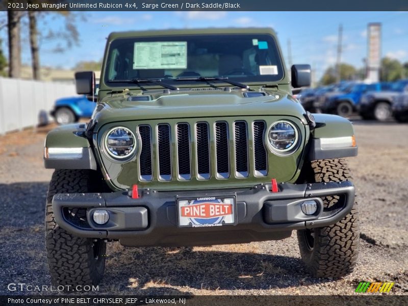 Sarge Green / Dark Saddle/Black 2021 Jeep Wrangler Unlimited Rubicon 4x4