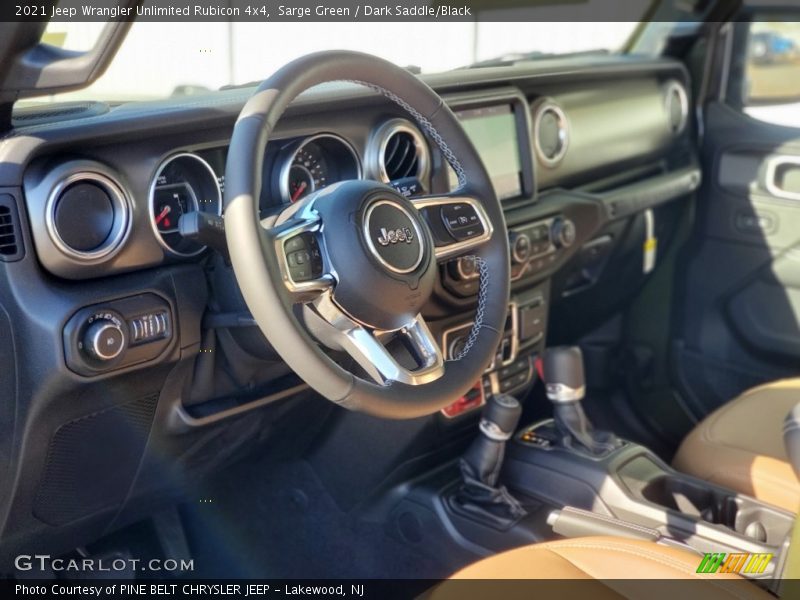 Dashboard of 2021 Wrangler Unlimited Rubicon 4x4
