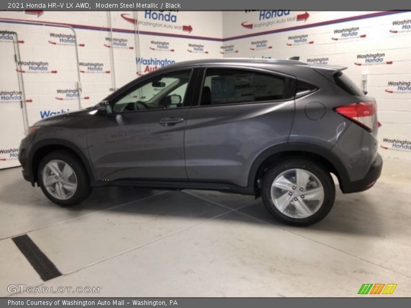 Modern Steel Metallic / Black 2021 Honda HR-V LX AWD