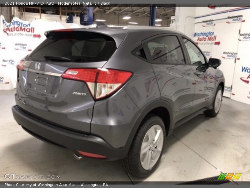 Modern Steel Metallic / Black 2021 Honda HR-V LX AWD