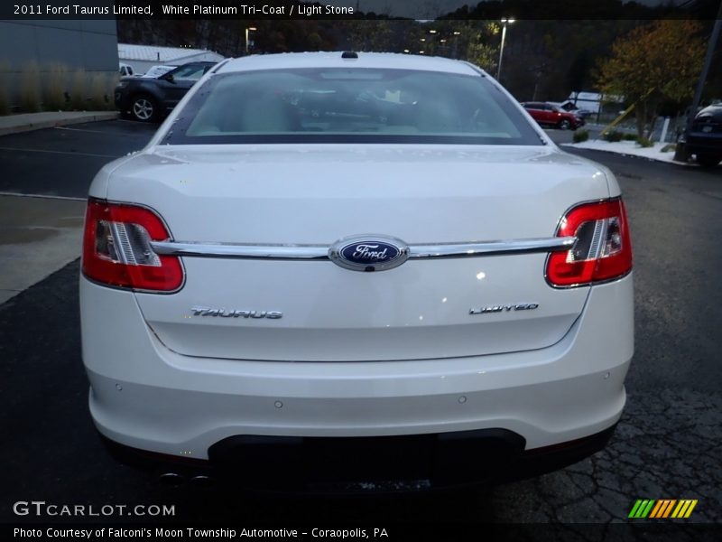 White Platinum Tri-Coat / Light Stone 2011 Ford Taurus Limited