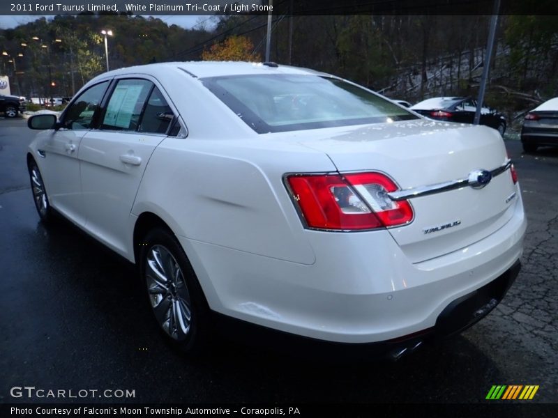 White Platinum Tri-Coat / Light Stone 2011 Ford Taurus Limited