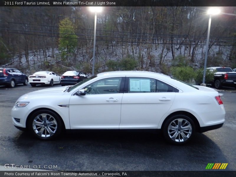 White Platinum Tri-Coat / Light Stone 2011 Ford Taurus Limited