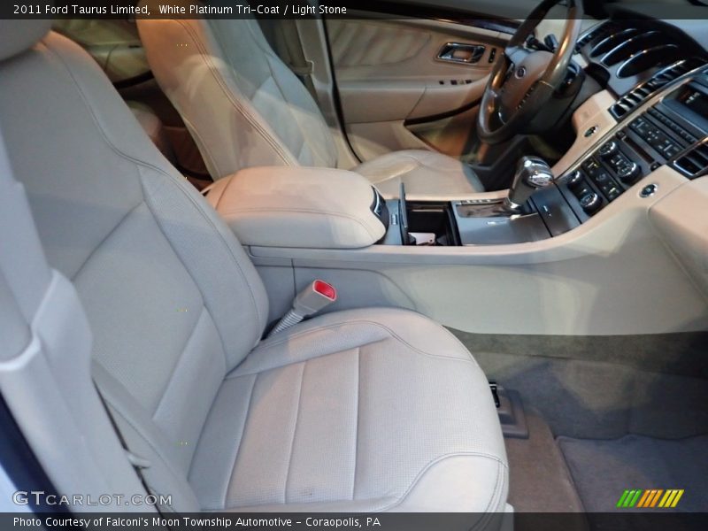 White Platinum Tri-Coat / Light Stone 2011 Ford Taurus Limited