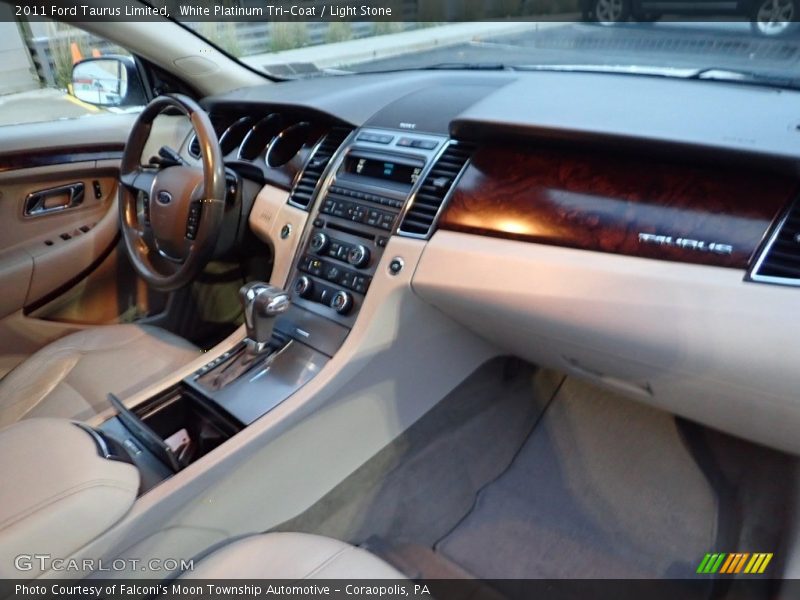 White Platinum Tri-Coat / Light Stone 2011 Ford Taurus Limited