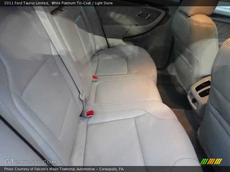 White Platinum Tri-Coat / Light Stone 2011 Ford Taurus Limited