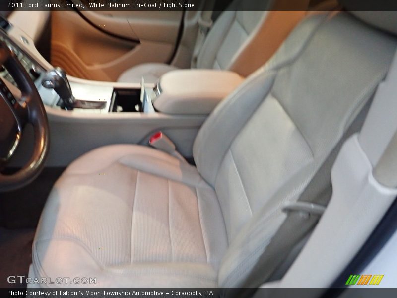 White Platinum Tri-Coat / Light Stone 2011 Ford Taurus Limited