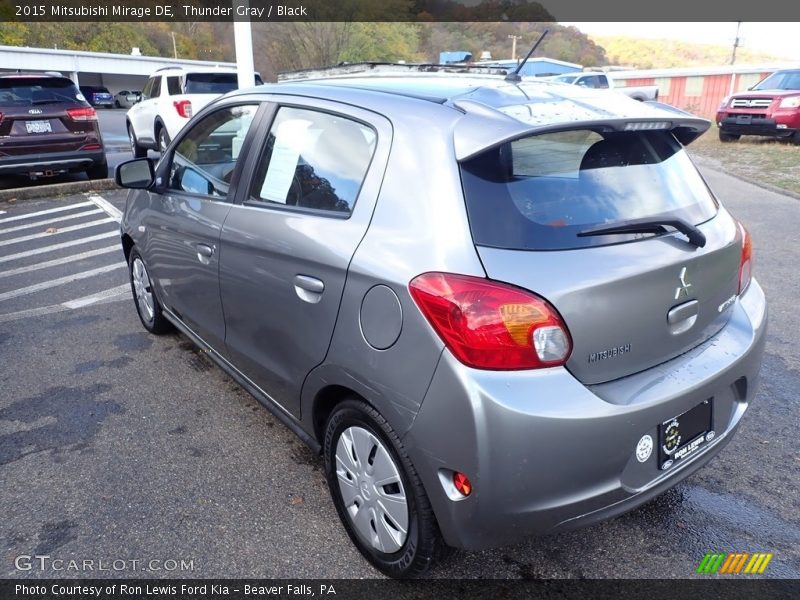 Thunder Gray / Black 2015 Mitsubishi Mirage DE