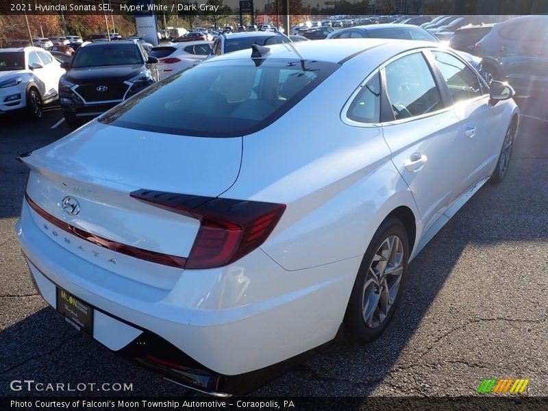 Hyper White / Dark Gray 2021 Hyundai Sonata SEL