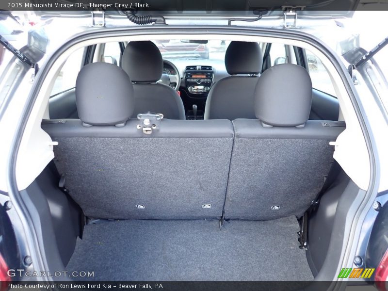 Thunder Gray / Black 2015 Mitsubishi Mirage DE