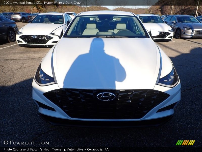 Hyper White / Dark Gray 2021 Hyundai Sonata SEL