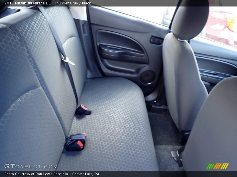 Thunder Gray / Black 2015 Mitsubishi Mirage DE