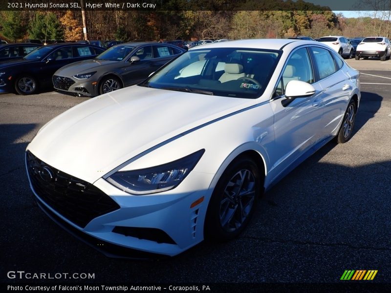 Hyper White / Dark Gray 2021 Hyundai Sonata SEL