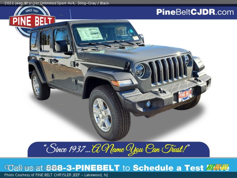 Sting-Gray / Black 2021 Jeep Wrangler Unlimited Sport 4x4